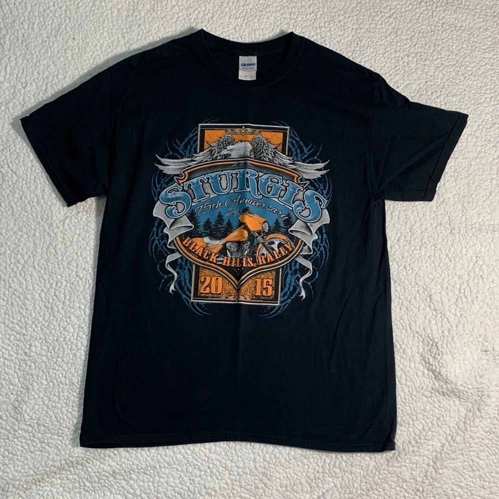 Sturgis Black Hills Rally 75th Anniversary Men’s Large T shirt